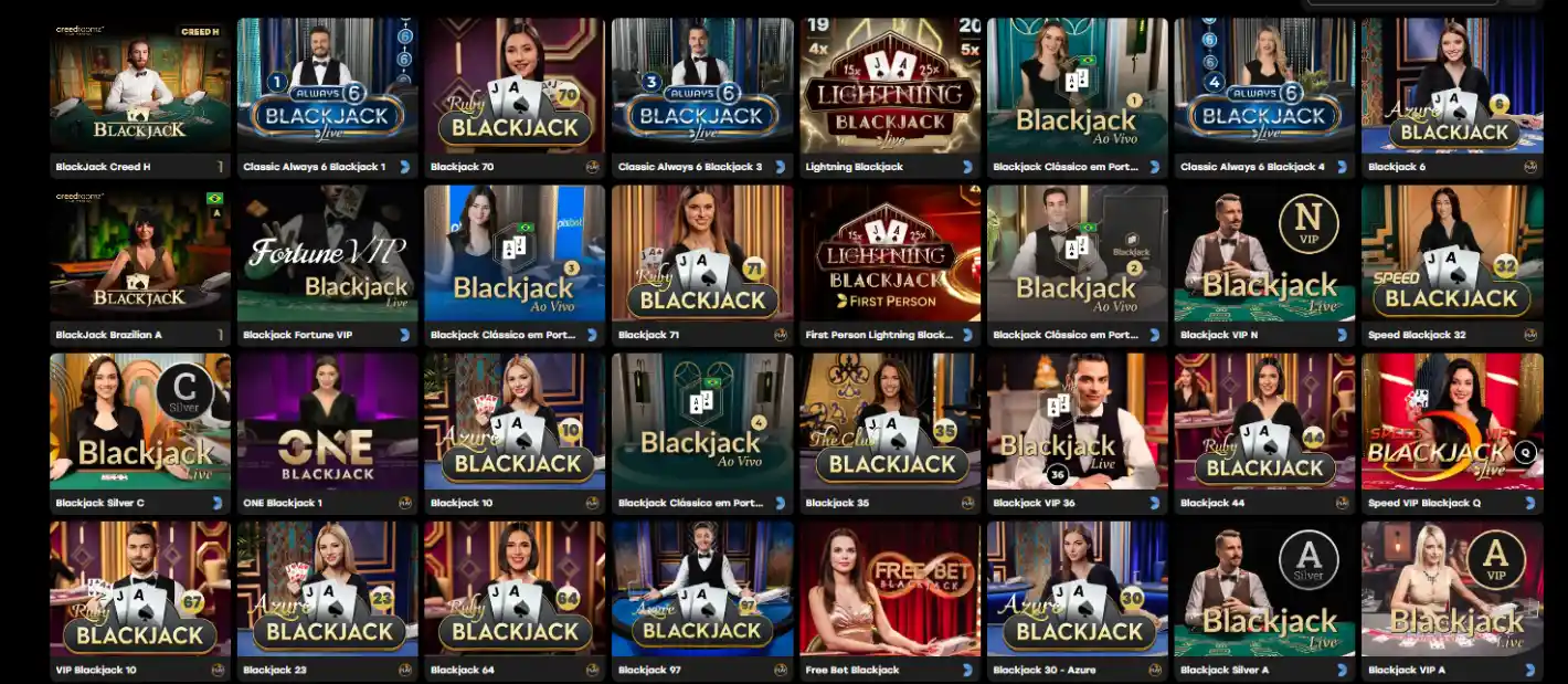 Mesas de blackjack en vivo en Fairspin Casino