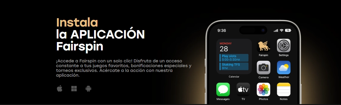 Versión móvil de Fairspin Casino